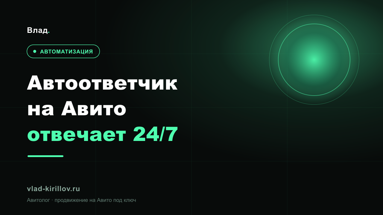 Автоответчик на Авито: зачем нужен и как настроить